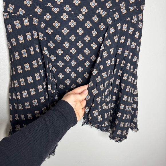 Free People High Low Asymmetrical Shark Bite Mini Skirt - Picture 4 of 10